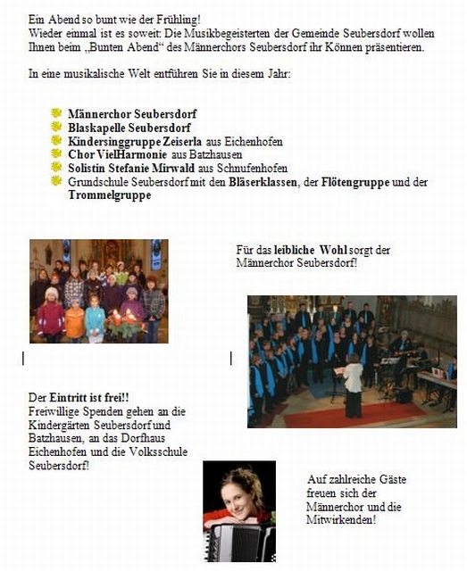 Einladung Bunter Abend