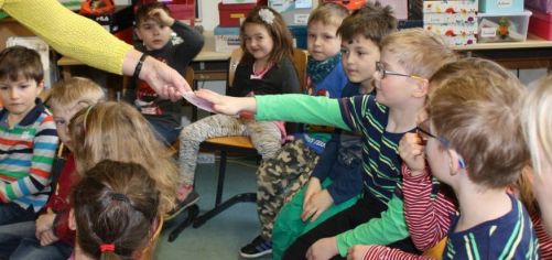 Vorschulkinder in der Schule